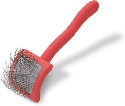 Slicker Brush for Dogs, Groom Like a Professional, Ideal For All Coat Types, Remove Shedding Coat, Tangles and Dead Undercoat, 17 mm Stainless Steel Pins, Medium