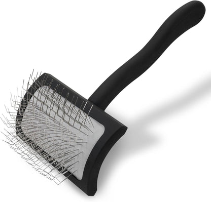 Slicker Brush for Dogs, Groom Like a Professional, Ideal For All Coat Types, Remove Shedding Coat, Tangles and Dead Undercoat, 17 mm Stainless Steel Pins, Medium