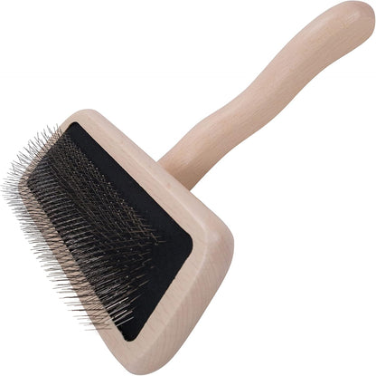 Slicker Brush for Dogs, Groom Like a Professional, Ideal For All Coat Types, Remove Shedding Coat, Tangles and Dead Undercoat, 17 mm Stainless Steel Pins, Medium