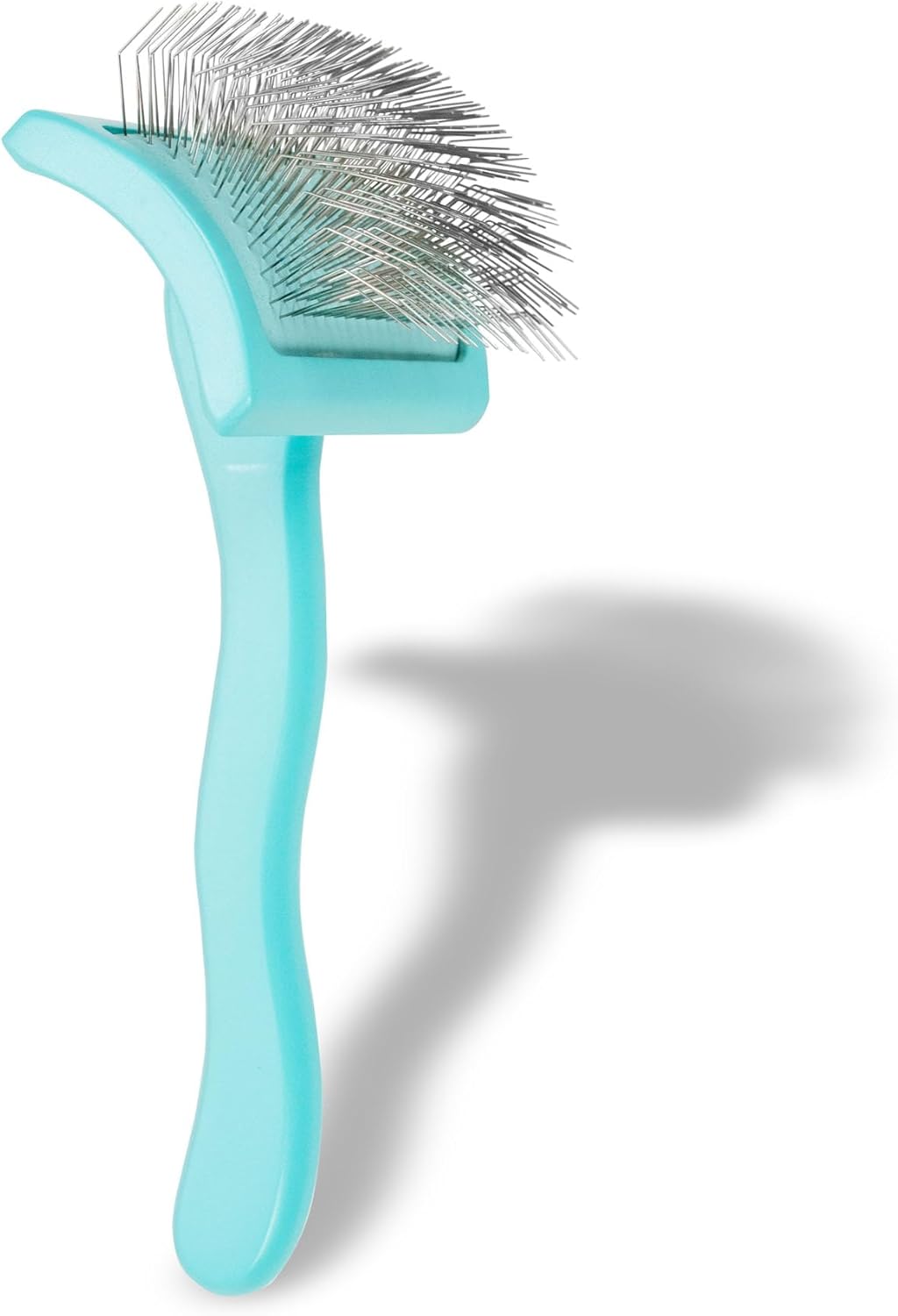 Slicker Brush for Dogs, Groom Like a Professional, Ideal For All Coat Types, Remove Shedding Coat, Tangles and Dead Undercoat, 17 mm Stainless Steel Pins, Medium