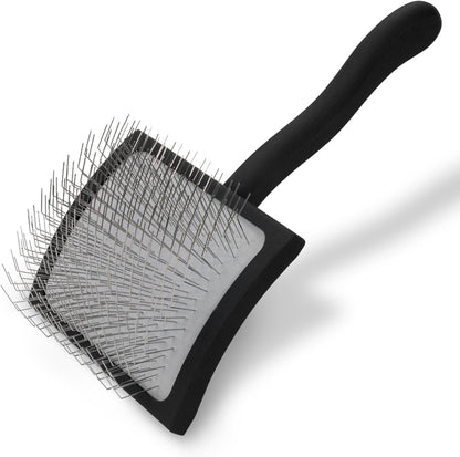 Slicker Brush for Dogs, Groom Like a Professional, Ideal For All Coat Types, Remove Shedding Coat, Tangles and Dead Undercoat, 17 mm Stainless Steel Pins, Medium