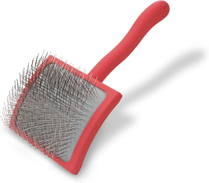 Slicker Brush for Dogs, Groom Like a Professional, Ideal For All Coat Types, Remove Shedding Coat, Tangles and Dead Undercoat, 17 mm Stainless Steel Pins, Medium
