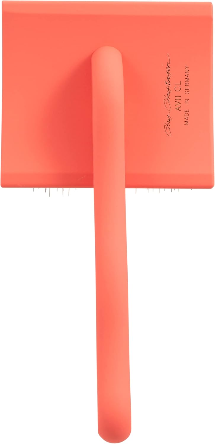 Slicker Brush for Dogs, Groom Like a Professional, Ideal For All Coat Types, Remove Shedding Coat, Tangles and Dead Undercoat, 17 mm Stainless Steel Pins, Medium