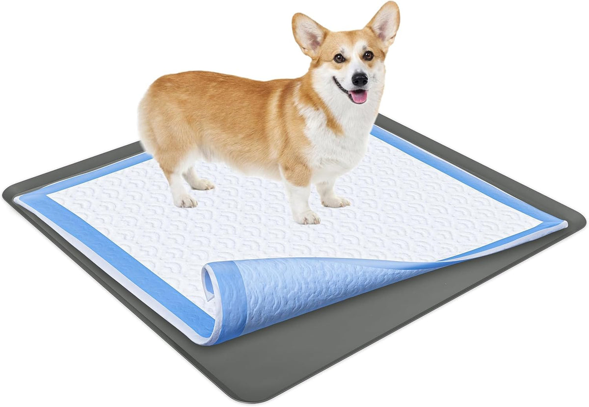 Dog Pee Pad Holder - Fits Up to 36” x 36” Pee Pad - - Grey
