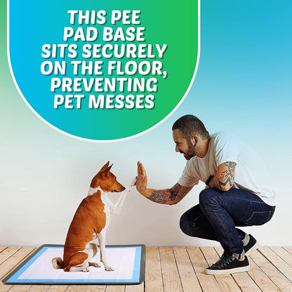 Dog Pee Pad Holder - Fits Up to 36” x 36” Pee Pad - - Grey