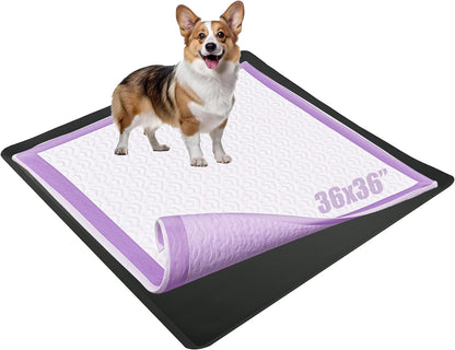 Dog Pee Pad Holder - Fits Up to 36” x 36” Pee Pad - - Grey