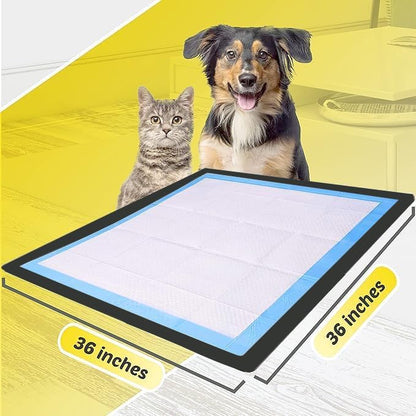 Dog Pee Pad Holder - Fits Up to 36” x 36” Pee Pad - - Grey