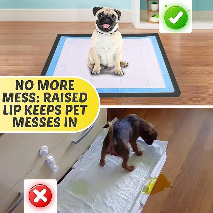 Dog Pee Pad Holder - Fits Up to 36” x 36” Pee Pad - - Grey