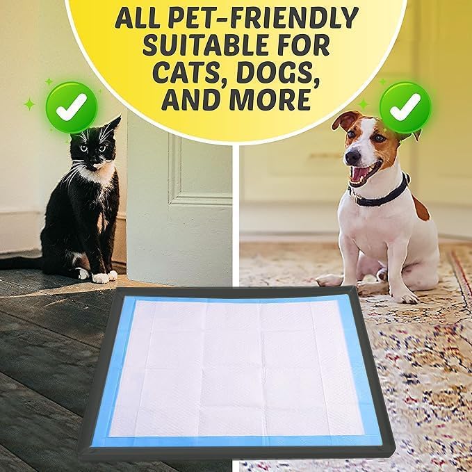 Dog Pee Pad Holder - Fits Up to 36” x 36” Pee Pad - - Grey
