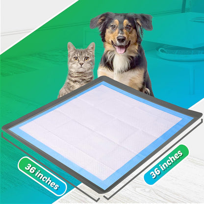 Dog Pee Pad Holder - Fits Up to 36” x 36” Pee Pad - - Grey
