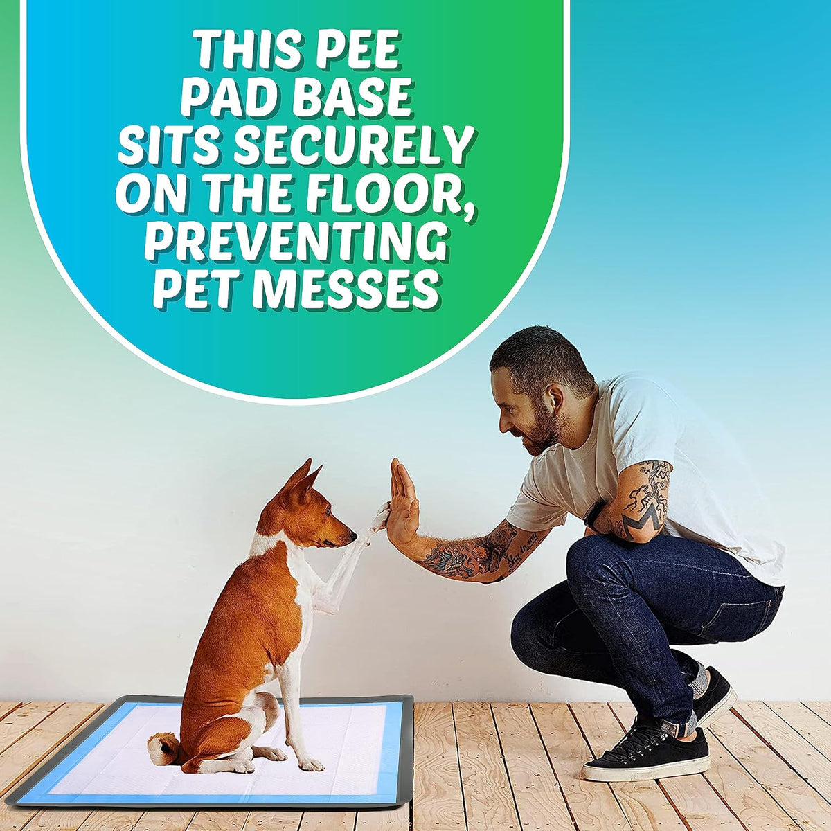Dog Pee Pad Holder - Fits Up to 36” x 36” Pee Pad - - Grey
