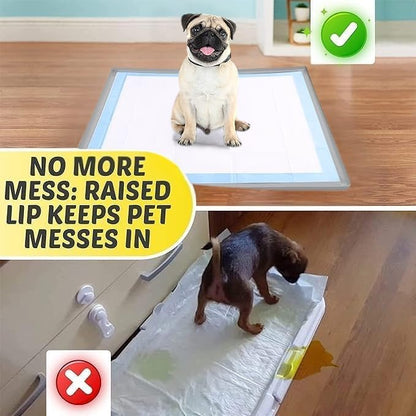 Dog Pee Pad Holder - Fits Up to 36” x 36” Pee Pad - - Grey