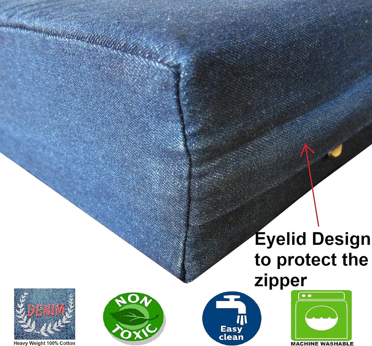 Orthopedic Dog Bed with Memory Foam for Medium Large Pet, Waterproof Liner, Washable Microsuede Gray Cover, 41X27X4 Inch (Fit 42X28 Crate)