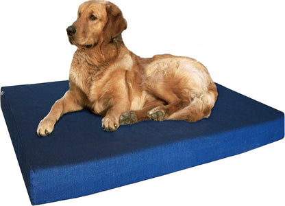 Orthopedic Dog Bed with Memory Foam for Medium Large Pet, Waterproof Liner, Washable Microsuede Gray Cover, 41X27X4 Inch (Fit 42X28 Crate)