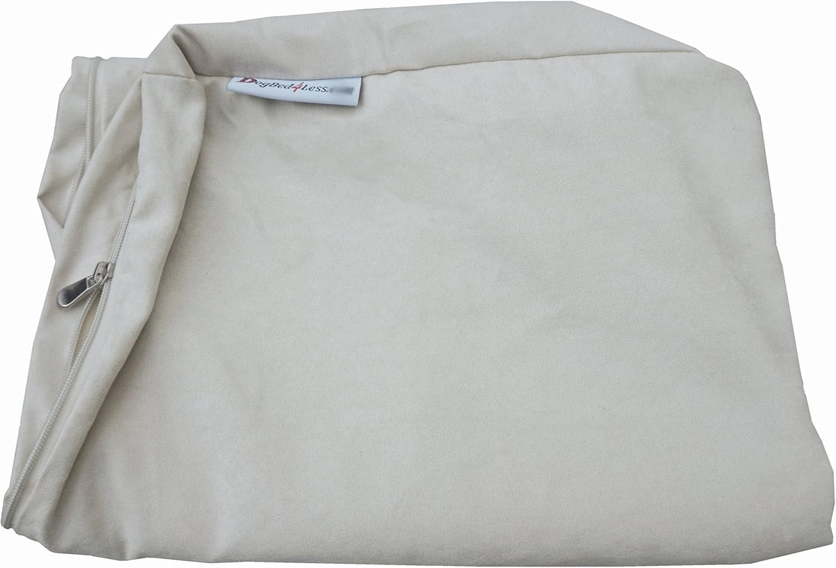 Orthopedic Dog Bed with Memory Foam for Medium Large Pet, Waterproof Liner, Washable Microsuede Gray Cover, 41X27X4 Inch (Fit 42X28 Crate)