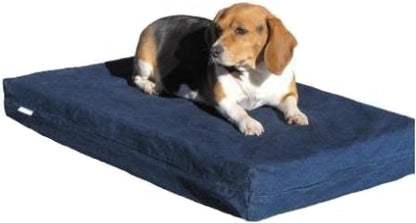 Orthopedic Dog Bed with Memory Foam for Medium Large Pet, Waterproof Liner, Washable Microsuede Gray Cover, 41X27X4 Inch (Fit 42X28 Crate)