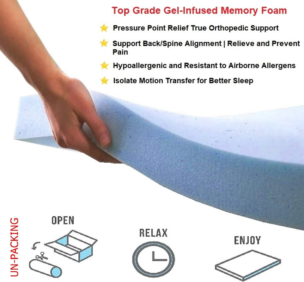 Orthopedic Dog Bed with Memory Foam for Medium Large Pet, Waterproof Liner, Washable Microsuede Gray Cover, 41X27X4 Inch (Fit 42X28 Crate)