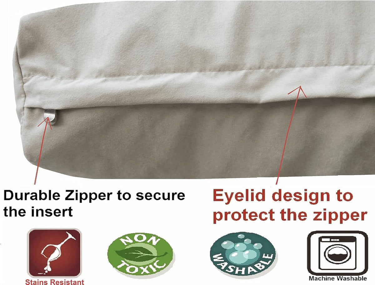 Orthopedic Dog Bed with Memory Foam for Medium Large Pet, Waterproof Liner, Washable Microsuede Gray Cover, 41X27X4 Inch (Fit 42X28 Crate)