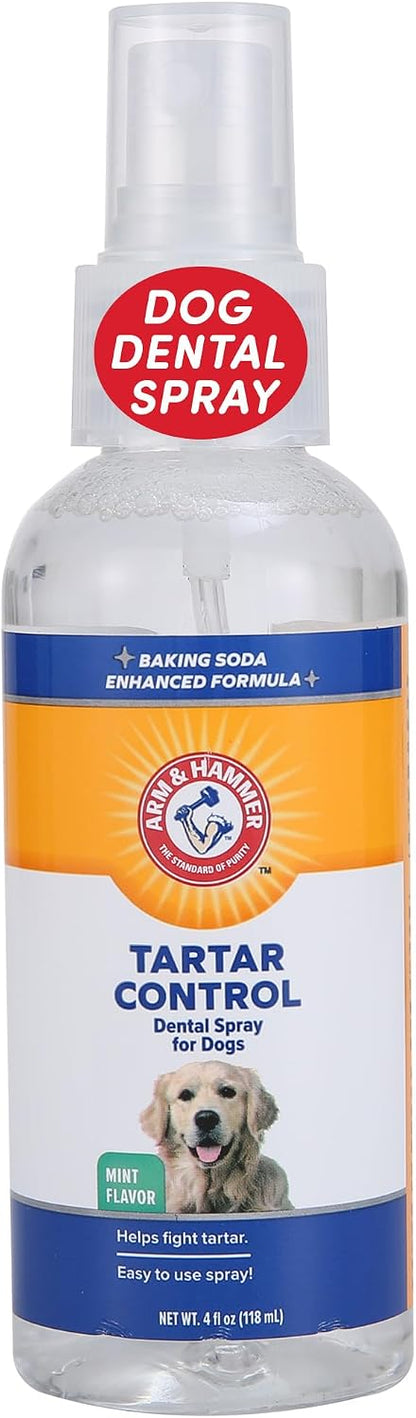 Tartar Control Dental Spray for Dogs, Mint, 4 Fl Oz