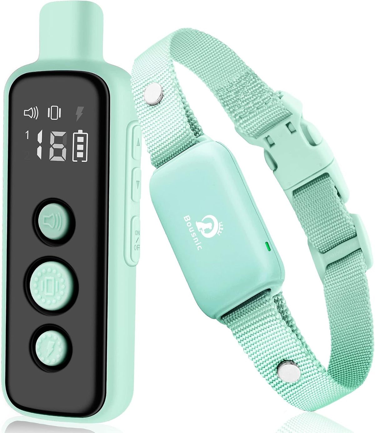 Shock Collar for Dogs - Waterproof Rechargeable Dog Electric Training Collar with Remote for Small Medium Large Dogs with Beep, Vibration, Safe Shock Modes (8-120 Lbs) (Grey)
