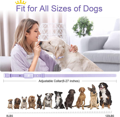 Shock Collar for Dogs - Waterproof Rechargeable Dog Electric Training Collar with Remote for Small Medium Large Dogs with Beep, Vibration, Safe Shock Modes (8-120 Lbs) (Grey)