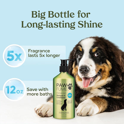 Dog Shampoo and Conditioner, Blue Ribbon, 1-Pack | Probiotic pH-balanced formula nourishes, detangles and deep cleans for silky coat, Puppy Shampoo and Conditioner