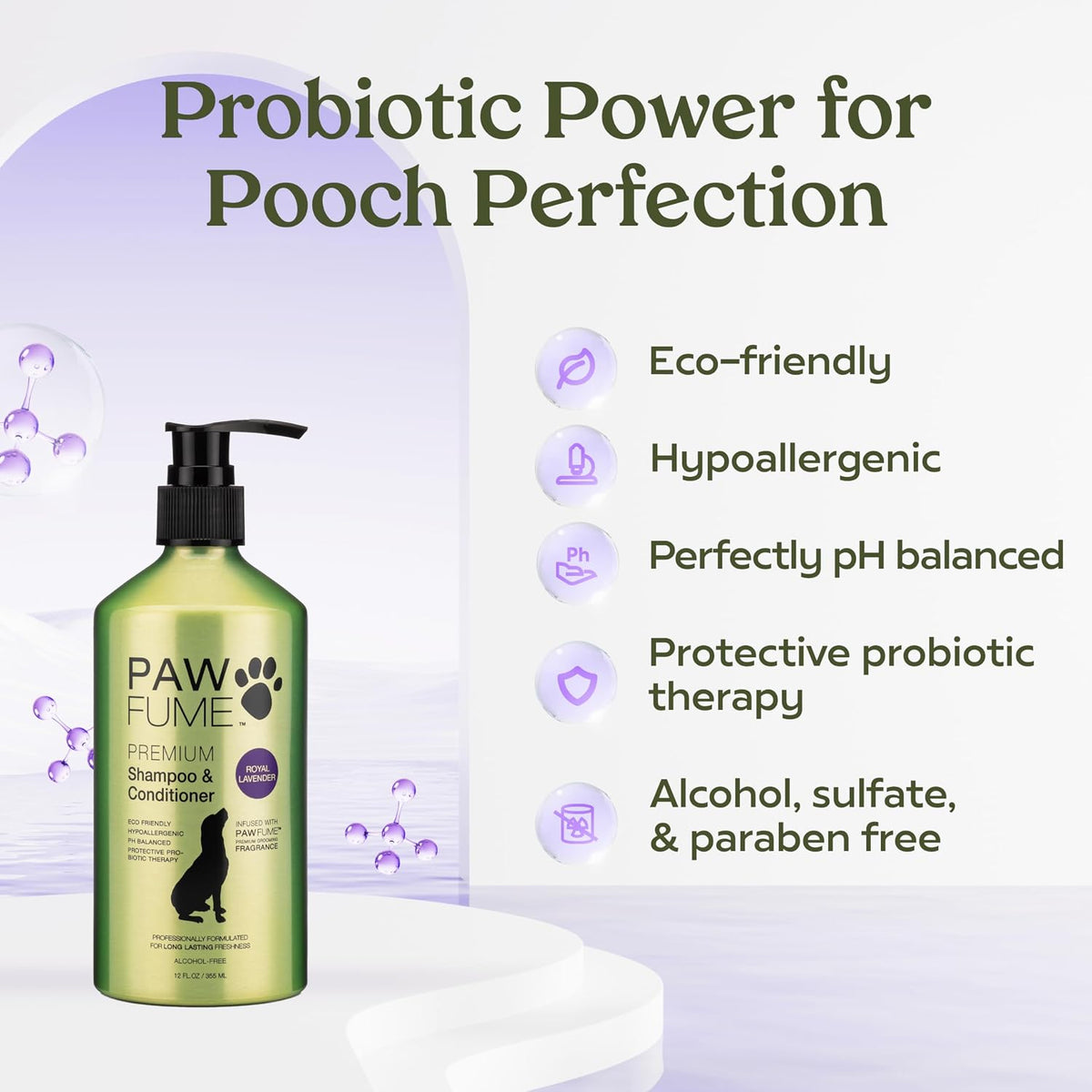 Dog Shampoo and Conditioner, Blue Ribbon, 1-Pack | Probiotic pH-balanced formula nourishes, detangles and deep cleans for silky coat, Puppy Shampoo and Conditioner
