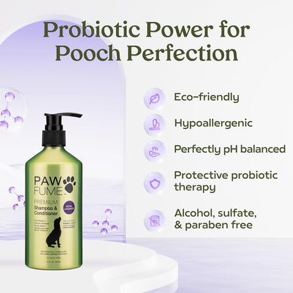 Dog Shampoo and Conditioner, Blue Ribbon, 1-Pack | Probiotic pH-balanced formula nourishes, detangles and deep cleans for silky coat, Puppy Shampoo and Conditioner