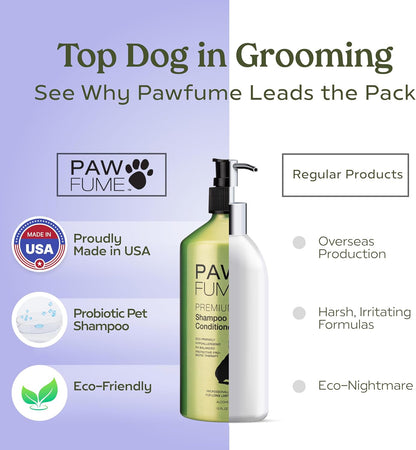 Dog Shampoo and Conditioner, Blue Ribbon, 1-Pack | Probiotic pH-balanced formula nourishes, detangles and deep cleans for silky coat, Puppy Shampoo and Conditioner