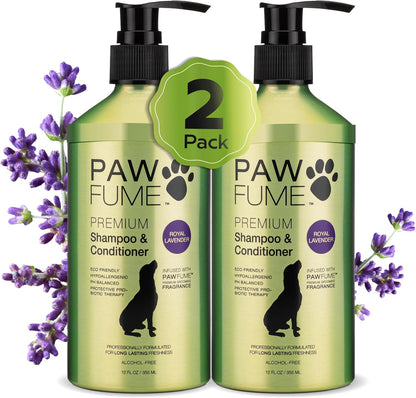 Dog Shampoo and Conditioner, Blue Ribbon, 1-Pack | Probiotic pH-balanced formula nourishes, detangles and deep cleans for silky coat, Puppy Shampoo and Conditioner