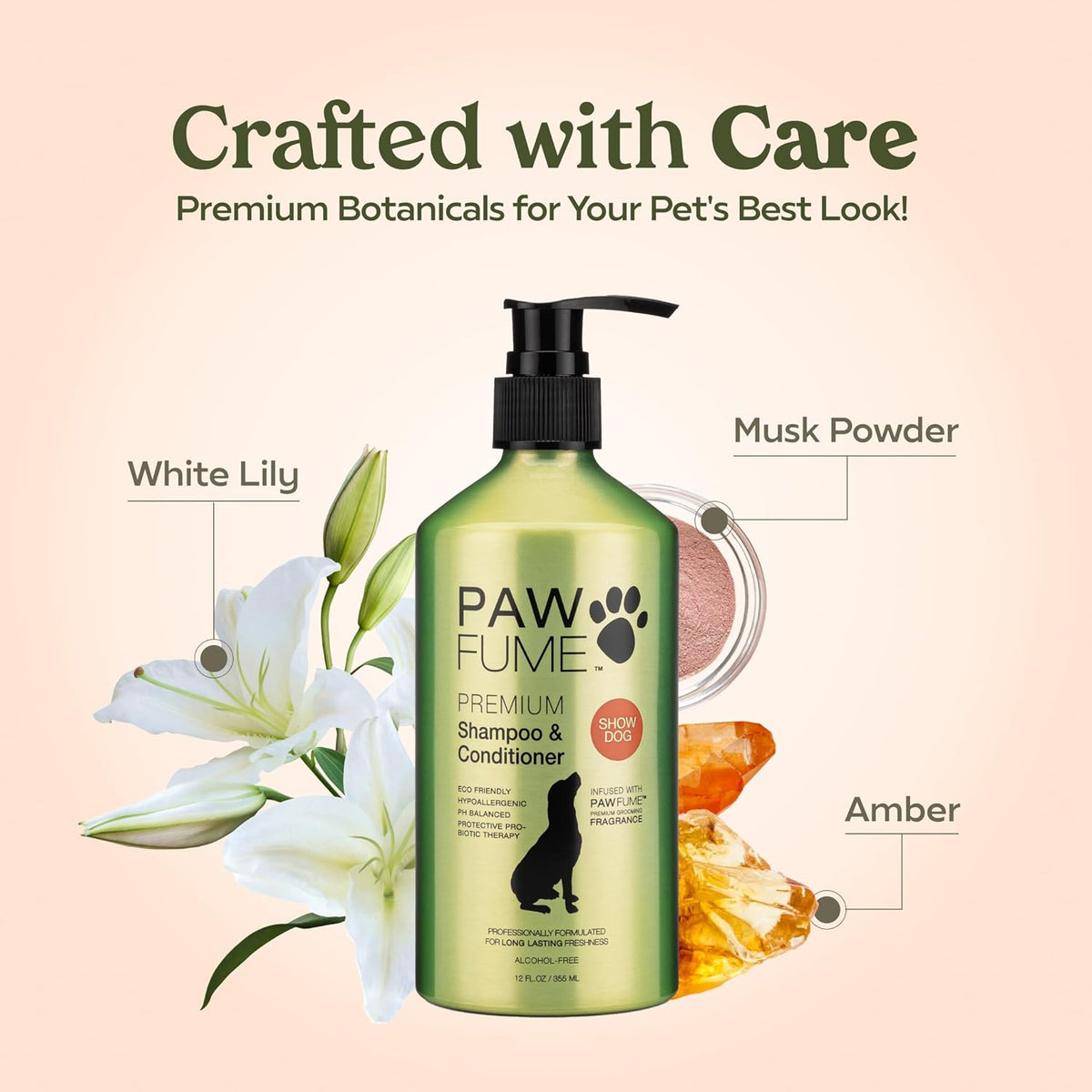 Dog Shampoo and Conditioner, Blue Ribbon, 1-Pack | Probiotic pH-balanced formula nourishes, detangles and deep cleans for silky coat, Puppy Shampoo and Conditioner