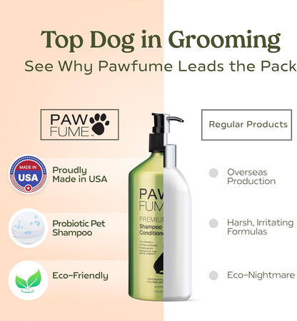 Dog Shampoo and Conditioner, Blue Ribbon, 1-Pack | Probiotic pH-balanced formula nourishes, detangles and deep cleans for silky coat, Puppy Shampoo and Conditioner