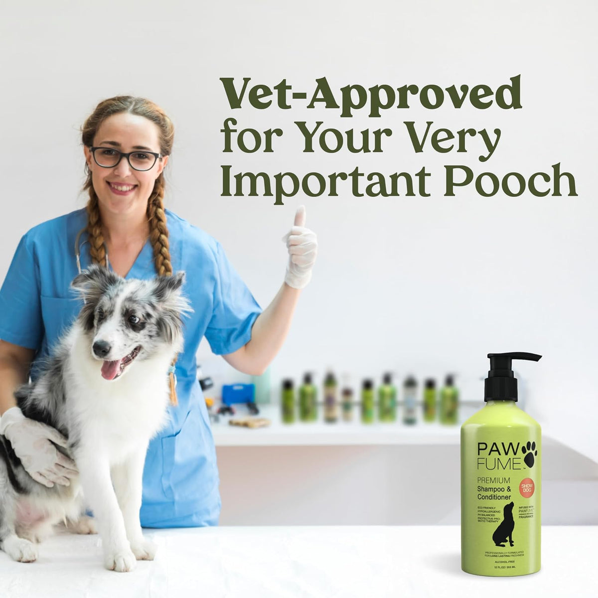 Dog Shampoo and Conditioner, Blue Ribbon, 1-Pack | Probiotic pH-balanced formula nourishes, detangles and deep cleans for silky coat, Puppy Shampoo and Conditioner