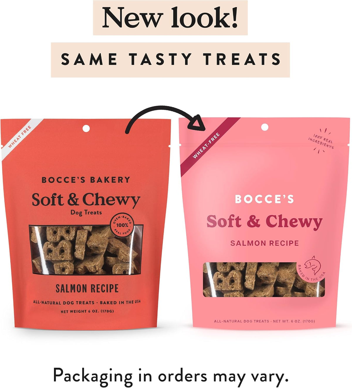 Salmon Flavor Soft & Chewy Dog Treats, 6 oz
