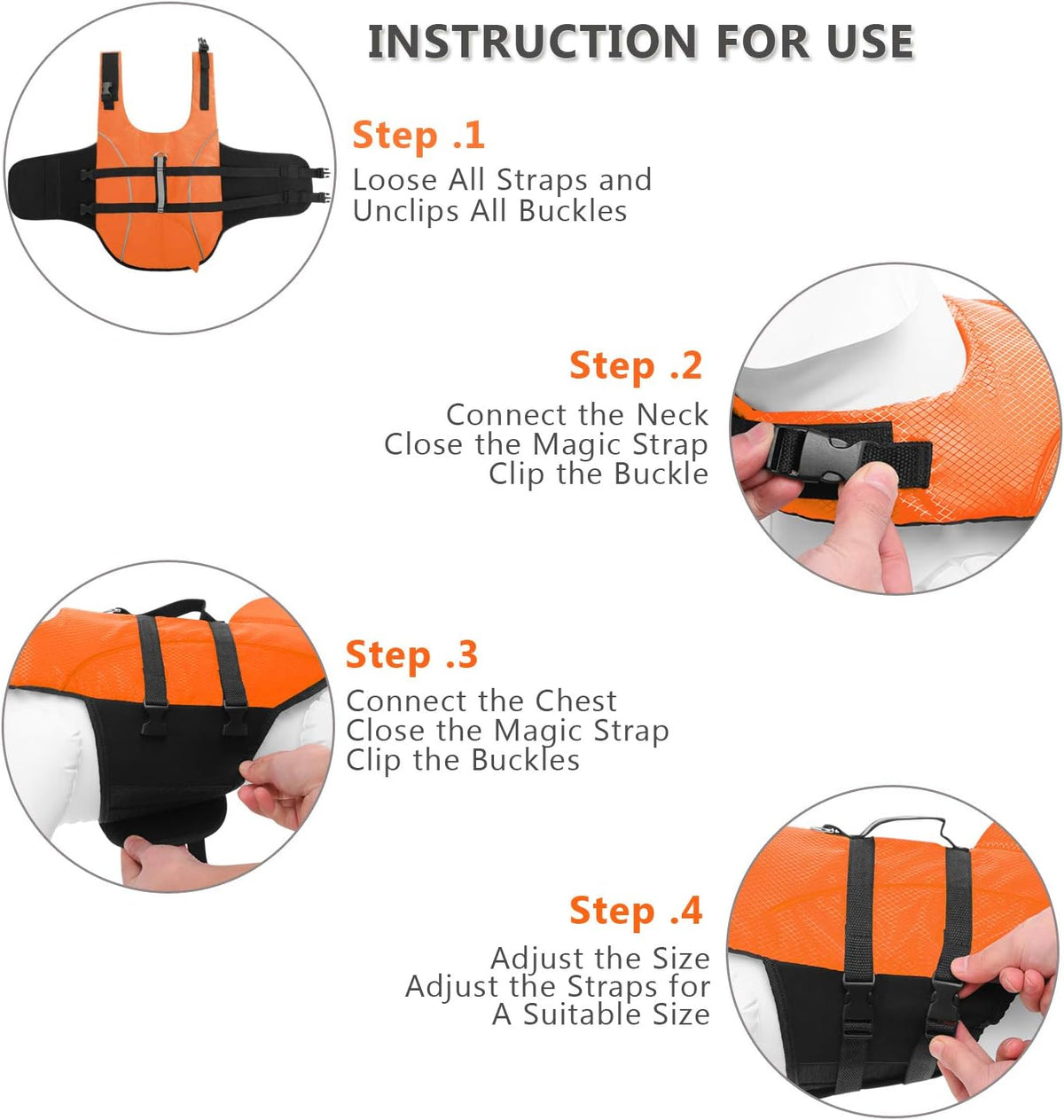 Ripstop Dog Life Jacket Shark Life Vest for Dogs, Safety Lifesaver with High Buoyancy and Lift Handle for Small and Medium Breeds（Rose Red XS）