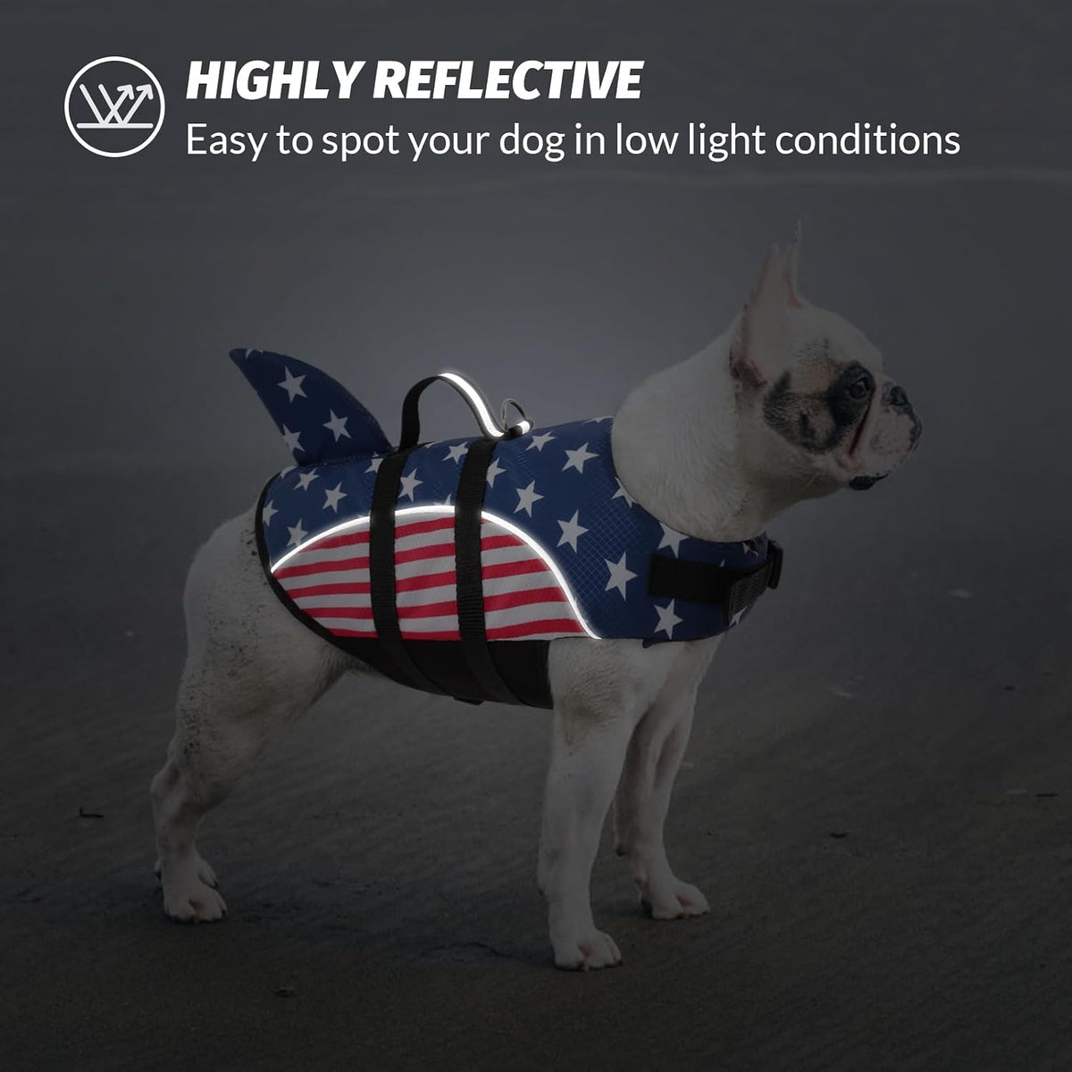 Ripstop Dog Life Jacket Shark Life Vest for Dogs, Safety Lifesaver with High Buoyancy and Lift Handle for Small and Medium Breeds（Rose Red XS）