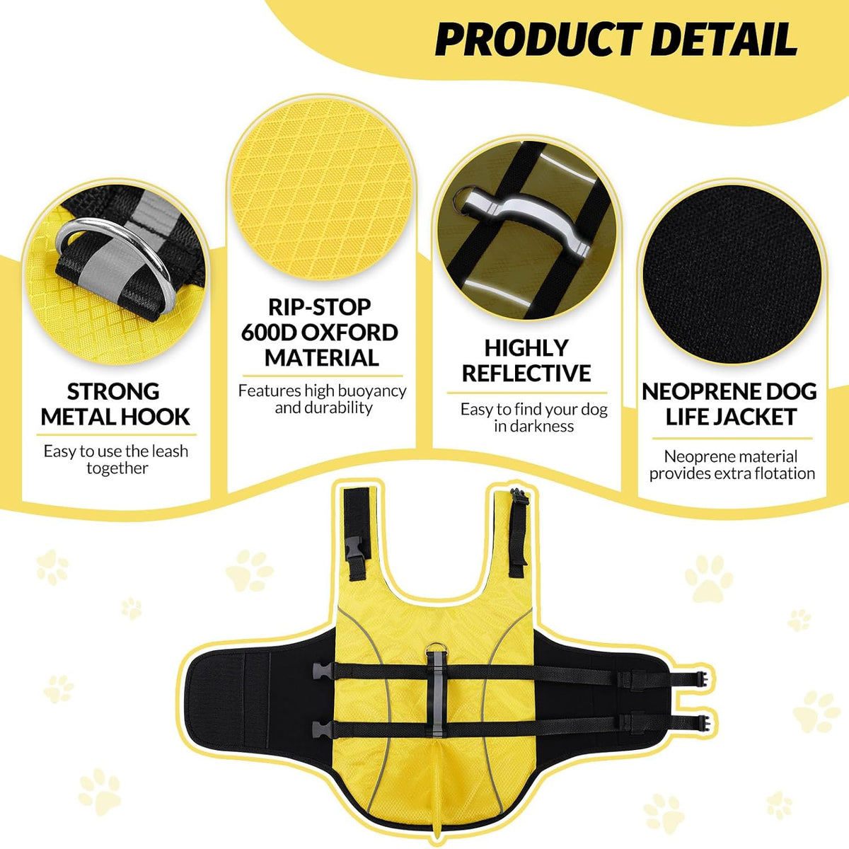 Ripstop Dog Life Jacket Shark Life Vest for Dogs, Safety Lifesaver with High Buoyancy and Lift Handle for Small and Medium Breeds（Rose Red XS）