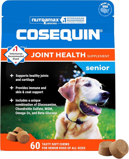 Nutramax Cosequin Dog Joint Supplement for Senior Dogs, Soft Chews