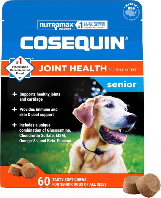 Nutramax Cosequin Dog Joint Supplement for Senior Dogs, Soft Chews