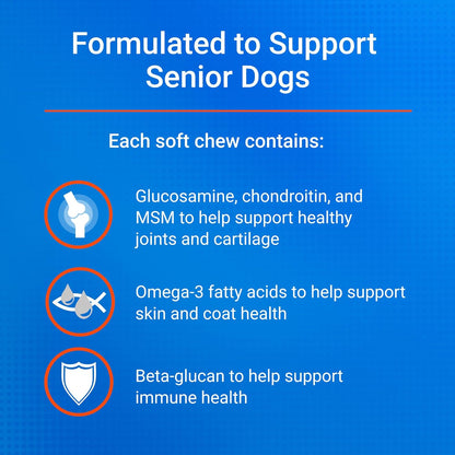 Nutramax Cosequin Dog Joint Supplement for Senior Dogs, Soft Chews