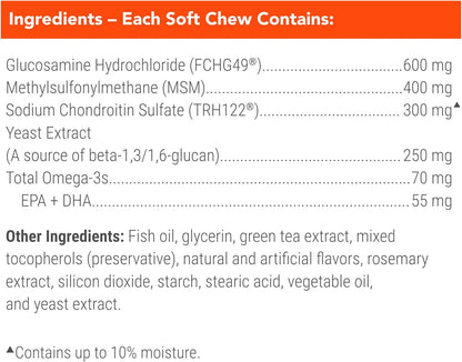 Nutramax Cosequin Dog Joint Supplement for Senior Dogs, Soft Chews