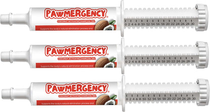 PawMergency – Activated Charcoal First Aid Kit Emergency Rescue for Dogs, Cats, Puppy & Pet Poison Kit, Camping Survival Remedy Essential,Oral Anti Diarrhea Digestive Paste Ready Absorb Toxins
