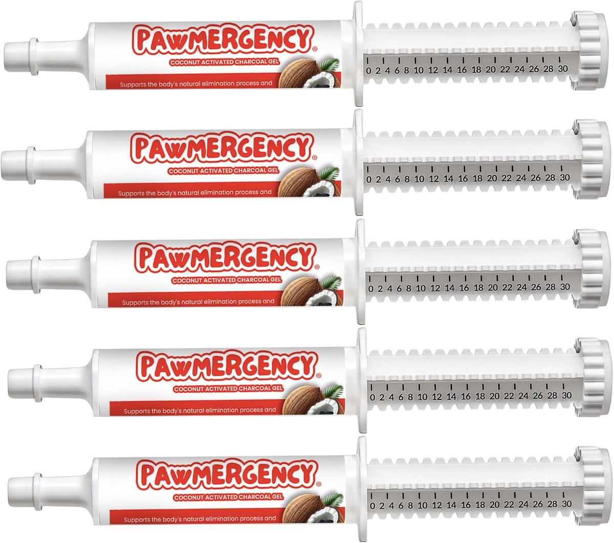 PawMergency – Activated Charcoal First Aid Kit Emergency Rescue for Dogs, Cats, Puppy & Pet Poison Kit, Camping Survival Remedy Essential,Oral Anti Diarrhea Digestive Paste Ready Absorb Toxins
