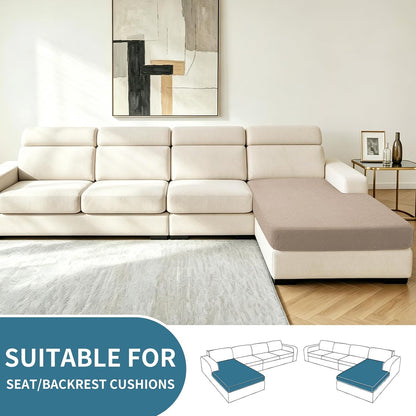 4-Piece Stretch Sofa Cover, Washable Couch Covers for Dog | 71"-91"(3 Cushions),Light Gray（Big Sale),Anti-pilling & Wear-Resistant,Pet Friendly, Washable.Ideal for Living room