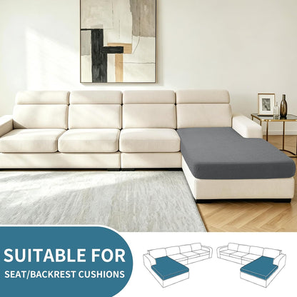 4-Piece Stretch Sofa Cover, Washable Couch Covers for Dog | 71"-91"(3 Cushions),Light Gray（Big Sale),Anti-pilling & Wear-Resistant,Pet Friendly, Washable.Ideal for Living room