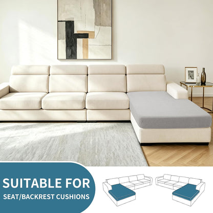 4-Piece Stretch Sofa Cover, Washable Couch Covers for Dog | 71"-91"(3 Cushions),Light Gray（Big Sale),Anti-pilling & Wear-Resistant,Pet Friendly, Washable.Ideal for Living room