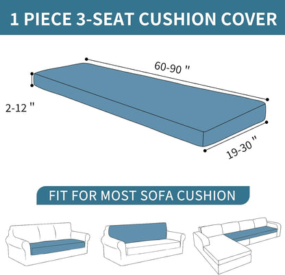 4-Piece Stretch Sofa Cover, Washable Couch Covers for Dog | 71"-91"(3 Cushions),Light Gray（Big Sale),Anti-pilling & Wear-Resistant,Pet Friendly, Washable.Ideal for Living room