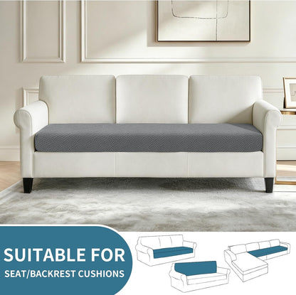 4-Piece Stretch Sofa Cover, Washable Couch Covers for Dog | 71"-91"(3 Cushions),Light Gray（Big Sale),Anti-pilling & Wear-Resistant,Pet Friendly, Washable.Ideal for Living room
