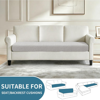 4-Piece Stretch Sofa Cover, Washable Couch Covers for Dog | 71"-91"(3 Cushions),Light Gray（Big Sale),Anti-pilling & Wear-Resistant,Pet Friendly, Washable.Ideal for Living room