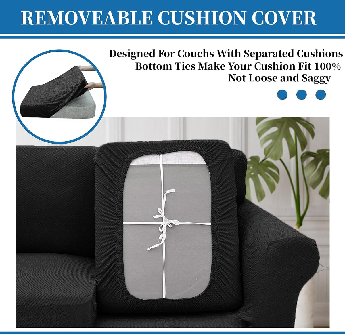 4-Piece Stretch Sofa Cover, Washable Couch Covers for Dog | 71"-91"(3 Cushions),Light Gray（Big Sale),Anti-pilling & Wear-Resistant,Pet Friendly, Washable.Ideal for Living room